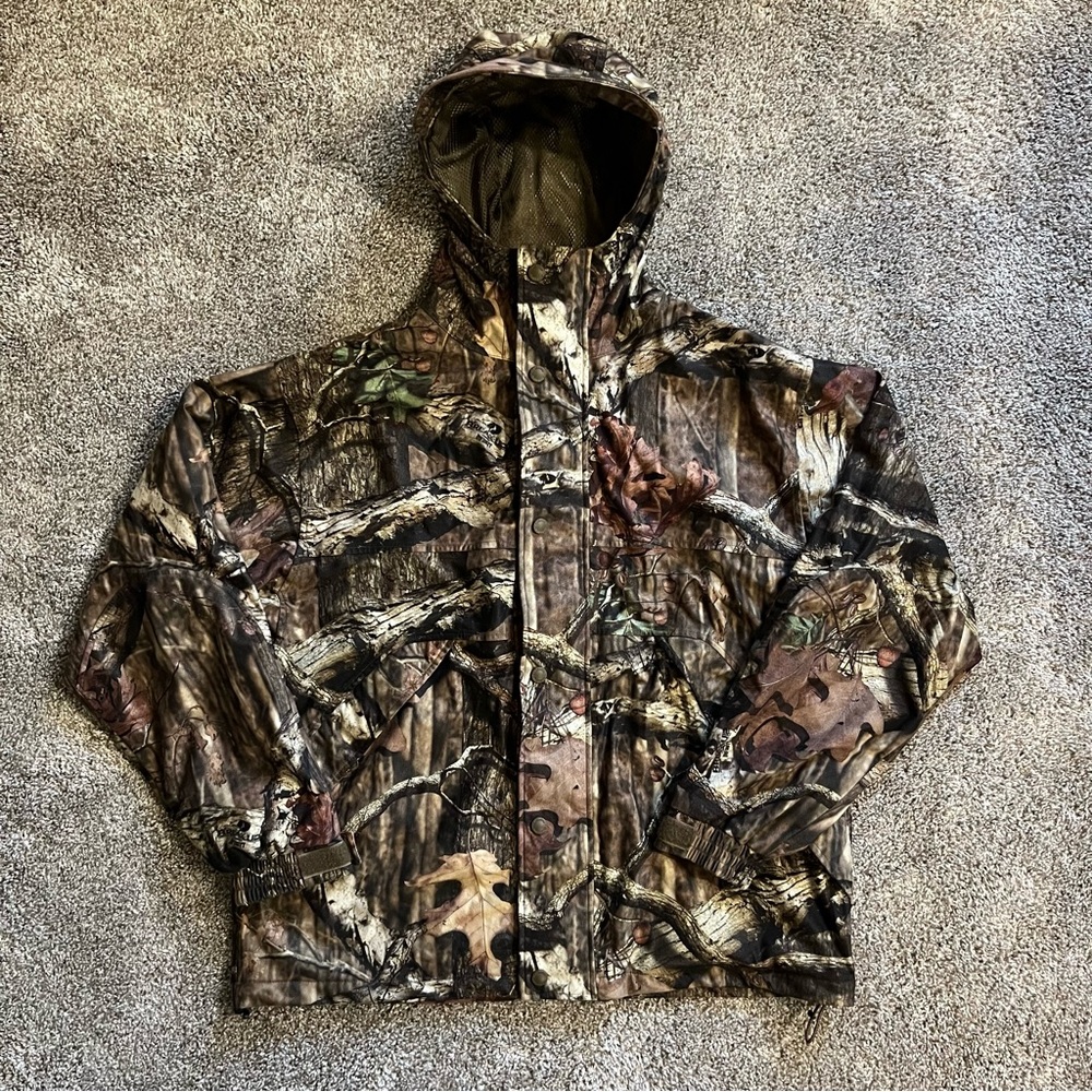 Cabela’s Men’s Break Up Camo Outdoor Hunting Jacket Size Large